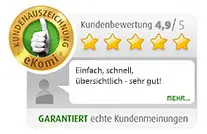 Kundenbewertung eKomi